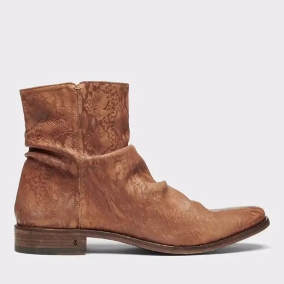 New! John Varvatos Morrison Sharpei Boot Snake Skin Embossed 9.5 US DD288 main image 6